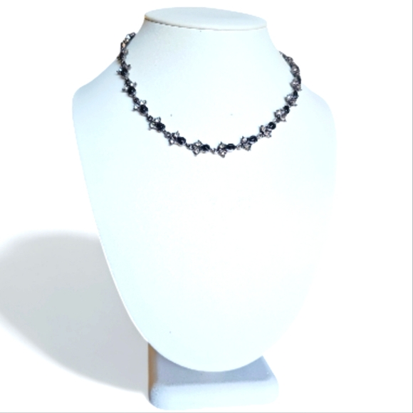 Vintage Signed Anne Klein Gemstone Chocker Necklace. - Picture 6 of 6